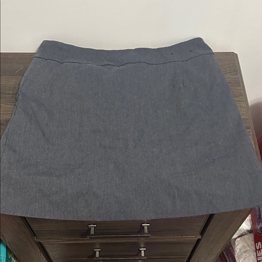 Elegant Charcoal Mini Skirt - Picture 3 of 5